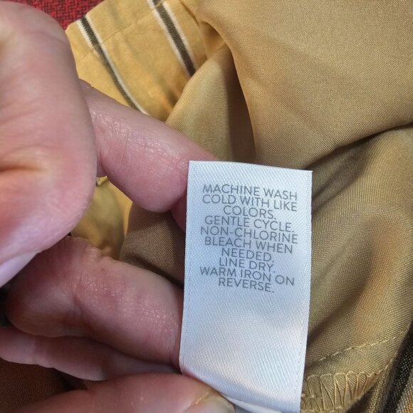 J. Jill Linen Stretch Paper Bag Waist Pants LP Wide Leg Crop Pull On Coastal - Picture 9 of 11